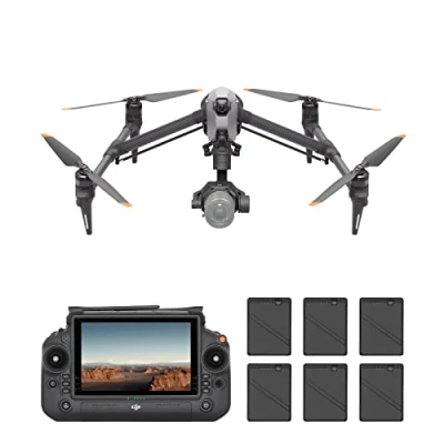 Image de DJI Bundle Inspire 3 Standard, ProRes 8K RAW/CDNG Plein écran, Caméra FPV de Nuit Ultra Grand Angle 1/1,8 Pouce, Configurations Doubles du Cadre, Transmission vidéo O3 Pro
