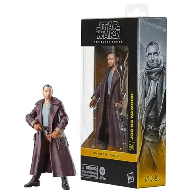 Image de Star Wars Hasbro, The Black Series, Jod Na Nawood, Figurine d&#039;action Inspirée de la série Skeleton Crew, 15 cm