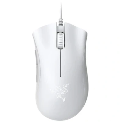 Image de Razer DeathAdder Essential (2021) Souris Gaming Filaire avec Capteur Optique de 6400 DPI (Design Ergonomique, 5 Boutons Programmables, Jusqu&#039;à 10M Clics) Blanc