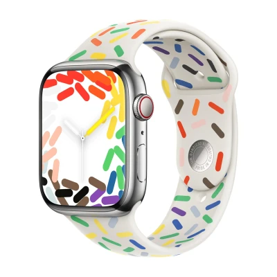 Image de Bracelet Apple Watch Original Silicones et TPU (doux) Multicolore Convient aux Series 1 9 / SE