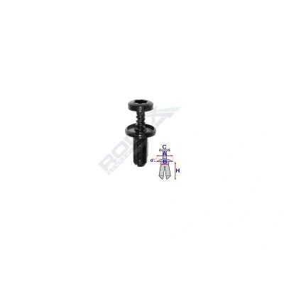Image de ROMIX A82032 Rivet à expansion RENAULT: CLIO 3, LAGUNA 1, PEUGEOT: 407 Berline, 307 SW, Break, CITROËN: C5 II 5 portes, Xantia portes