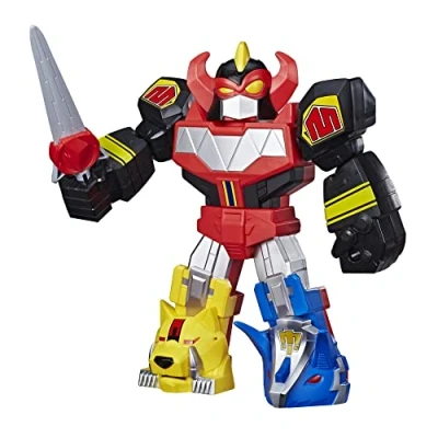 Image de Power Rangers Playskool Heroes Mega Mighties Megazord Figurine d&#039;action Mighty Morphin de 30,5 cm pour enfants à partir 3 ans