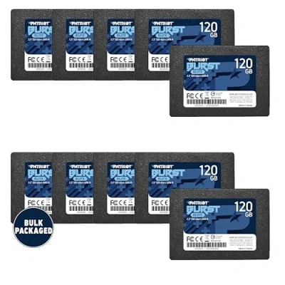 Image de Patriot Memory Burst Elite SATA 3 120 Go SSD 2,5 Pouces Disque Dur à état Solide Interne emballé en Gros 10 pièces PBE120GS25SSD0B