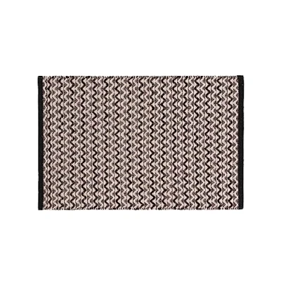Image de douceur d&#039;intérieur, Tapis Rectangle (60 x 90 cm) Chasca Noir, Coton / Polyester Fantaisie et Fils Métallisés