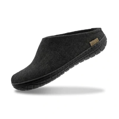 Image de glerups dk Modell BR 02 Mixte Adulte Pantoufles en Feutre,Chaussons, Noir (Charcoal),38 EU