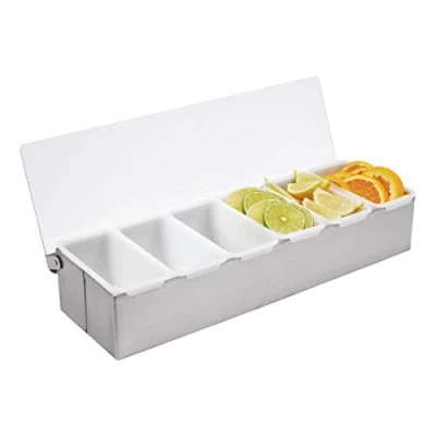 Image de Distributeur Épices/Boîte À 6 Compartiments Capacité 475Ml. Rangement Outils Usages Multiples