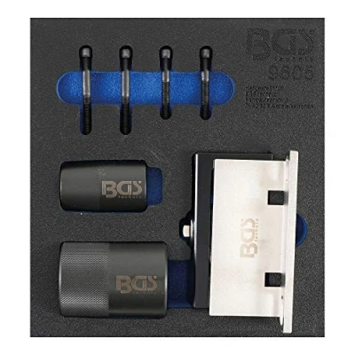 Image de BGS 9605 Insert de servante d’atelier 1/6 : Jeu d’outils calage d’arbre à cames et d&#039;outils pour joint vilebrequin Ford, Volvo 2.5 Turbo