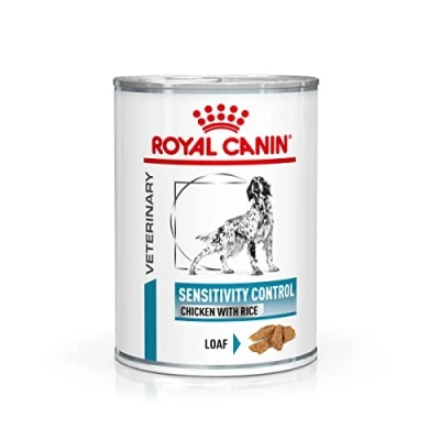 Image de ROYAL CANIN Veterinary Sensitivity Control Mousse 12 x 410 g Aliment Complet diététique pour Chiens Le Soutien digestif et en Cas d&#039;allergies Alimentaires