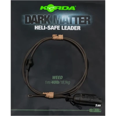 Image de Korda Dark Matter Heli Safe Leader 40lb Kleur : Weed 1m