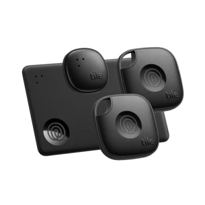 Image de Tile by Life360 Essentials (2024) trackers et localisateurs d&#039;objets Bluetooth pour clés, Portefeuilles &amp; Autres ; retrouvez Facilement Tous Vos Objets. Compatible avec iOS Android. Lot de 4