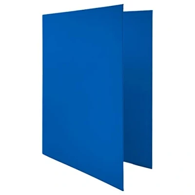 Image de Raylu Paper® classeur 4 anneaux en D de 25 mm, A4 avec rangement pour documents, format 33,5 cm haut x 26 large et dos d&#039;épaisseur (bleu foncé)