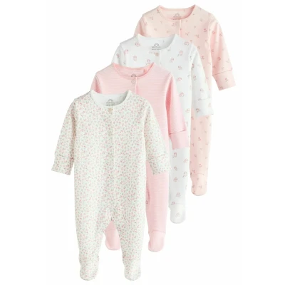 Image de Next 4 PACK Regular FIT Pyjama pour enfants, Taille: 0 3m, Pink
