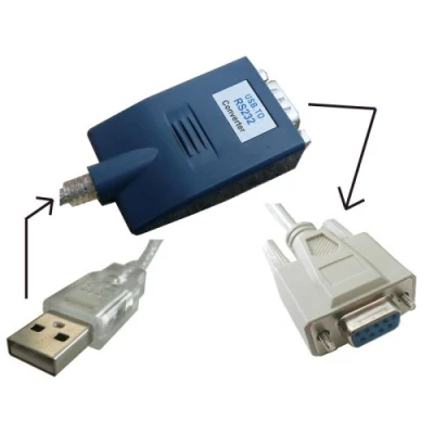Image de Adaptateur USB vers RS232 Prolific DB9 Mâle 1.2 m Compatible 1.1/2.0 Null Modem
