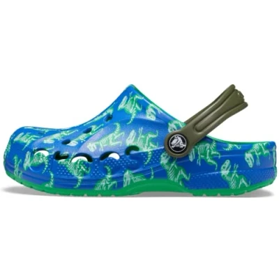 Image de Crocs Baya Clog T Mixte enfant Sabot, Blue Bolt Multi, 19/20 EU