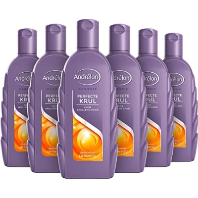 Image de Andrelon Perfect Curl Lot de 6 shampooings pour cheveux bouclés (6 x 300 ml)