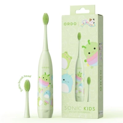 Image de Ordo Sonic Brosses à dents pour enfants Squishmallows brosse batterie Tête de supplémentaire incluse Cadeau les partir 4 ans Nécessite 1 pile AA
