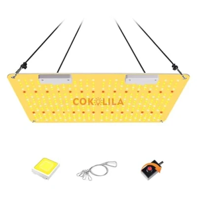 Image de COKOLILA Lampe de croissance LED à spectre complet LZB2000W Étanche Avec 444 SMD Lumière infrarouge Pour tente culture 3 x m intérieur plantes, légumes et fleurs