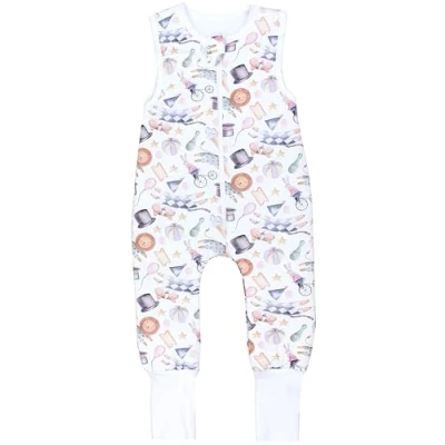 Image de TupTam Gigoteuse Bébé Hiver avec Pieds, certifiée OEKO TEX, 2,5 TOG, Unisexe, Animaux de fête foraine pied retournable, 92 98