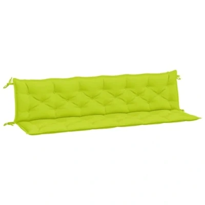 Image de vidaXL Lot de 2 Coussins Banc Jardin, Revêtement avec Jeux Cordes, Coussin d&#039;Extérieur Imperméable, Vert 361746