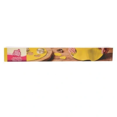 Image de FunCakes Pâte à Sucre Étalée Mellow Yellow sans gluten 36 cm de rond et 3 mm d&#039;épaisseur 430 g