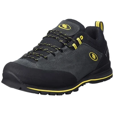 Image de Brütting Mixte Makalu Chaussures de Course Cross, Anthracite/Jaune, 40 EU