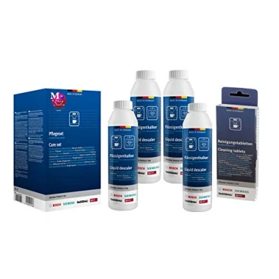 Image de Kit de nettoyage conçu pour machines à café Bosch Siemsn Neff 00312014 4 x 250 ml + 10 pastilles
