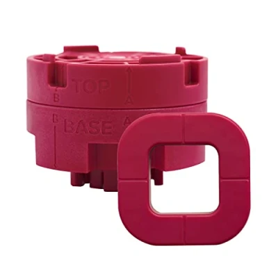 Image de We R Memory Keepers Button Press Insert Square Bouton Poussoir carré, Plastique, 31 mm
