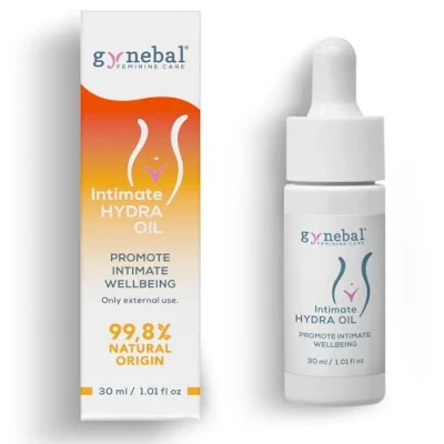 Image de Gynebal 30 ml Intimate HYDRA Oil Huile naturelle qui régénère et hydrate la zone vaginale externe 5 huiles naturelles vitamine E Sécheresse initmatique ménopause