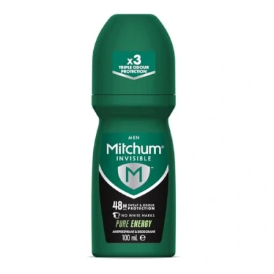 Image de Mitchum Invisible Men 48HR Protection Roll On Déodorant et anti transpirant, marques blanches, sans alcool