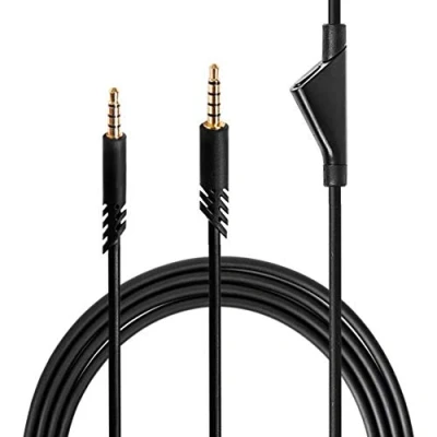 Image de Câble de Rechange pour Casque, Astro A10 A30 A40 / A40tr Casque Jeu Audio Remplacement Cordon 2M 3,5 mm découteur avec contrôle du Volume,