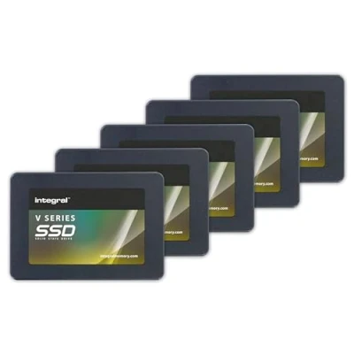 Image de Integral Pack de 4 SSD internes SATA III 2,5 pouces 480 Go la série V, jusqu&#039;à 520 Mo/s en lecture, 470 écriture