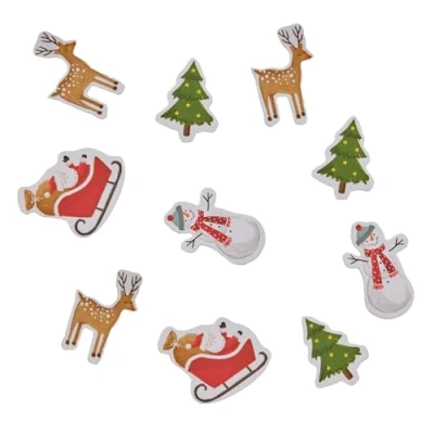 Image de Ginger Ray MLC 120 Confettis de table en papier Motif personnages Noël Multicolore