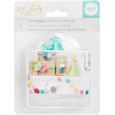 Image de We R Memory Keepers Mouvement DIY Party Outils Pom Maker 3 pièces