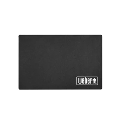 Image de Weber Tapis de Protection Sol 80 x 120cm en Caoutchouc Accessoire Barbecue Idéal Sous Tout Type Noir (17897)