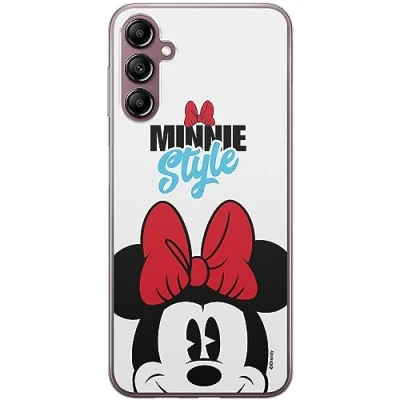 Image de ERT GROUP Coque de téléphone Portable pour Samsung A14 4G/5G Original et sous Licence Officielle Disney Motif Minnie 027 Parfaitement adapté à la Forme du Portable, en TPU