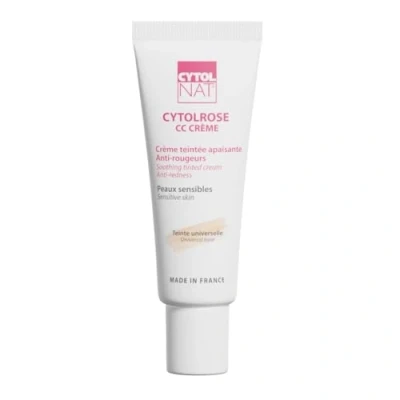 Image de CYTOLNAT Cytolrose CC Crème Teintée Anti Rougeurs pour Peaux Sensibles Effet masquant immédiat Teinte universelle Uniformise le Teint, Atténue et Estompe les de la Peau 40ml