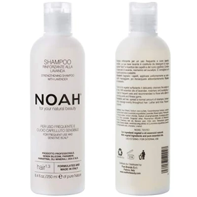 Image de Noah Shampoing fortifiant naturel Pour cheveux 1.3 à l&#039;huile de lavande, romarin et d&#039;eucalyptus un usage fréquent cuir chevelu sensible, végétarien, sans cruauté envers les animaux,