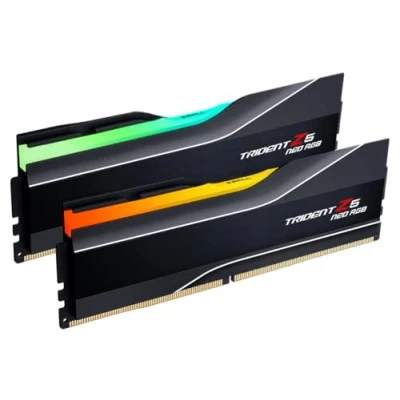Image de G.Skill Trident Z5 Neo RGB Series (AMD Expo) 32 Go (2 x 16 Go) SDRAM DDR5 6000 CL36 36 96 288 Broches 1,35 V Dual Channel F5 6000J3636F16GX2 TZ5NR (Noir Mat)
