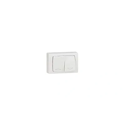 Image de Legrand 086013 Interrupteur pour Volets Roulants Appareillage Saillie Complet, Blanc