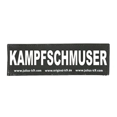 Image de Patchs Interchangeables, 1 paire, KAMPFSCHMUSER, Taille: Grand, Noir