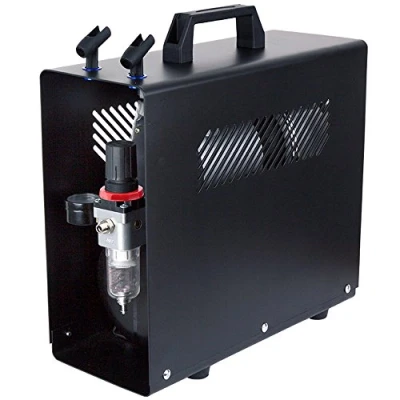 Image de Compresseur Aerographe Professionnel Fengda FD 196A avec réservoir d’air/Régulateur de pression / 3,5L 6 bars/Arrêt Auto
