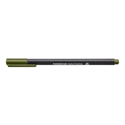 Image de Staedtler Triplus Fineliner 334 57 Feutre Pointe Superfine 0,3 mm Vert Olive pack de 10