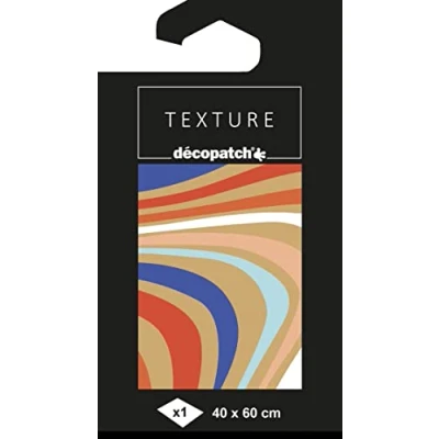 Image de Décopatch TD867C Pochette 1 feuille de papier imprimé Effet Foil Dorure à Chaud métallisé Customiser Moderniser DIY et Loisirs Créatifs 60x40 cm