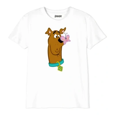 Image de Scooby Doo « with Butterfly Spring » BOSCOOBTS033 T Shirt Garçon, Blanc, Taille 12 Ans