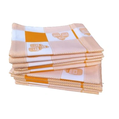 Image de kidparadise Lot De 10 Torchons Cuisine Coton Vaisselle Qualité Torchon 100% (Jaune)
