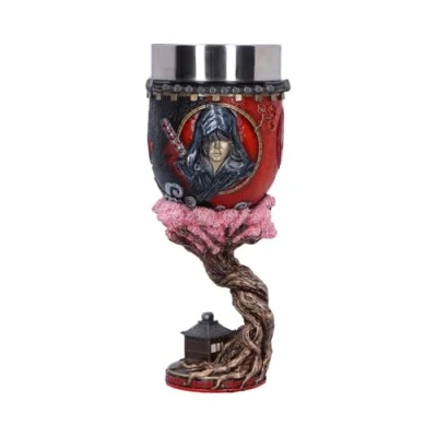 Image de Nemesis Now Assassin&#039;s Creed Shadows Gobelet en résine Rouge 19,5 cm moulé dans la meilleure peinte à main
