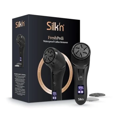 Image de Silk&#039;n Râpe à Pieds Electrique Rechargeable I FreshPedi Appareil anti callosités étanche, Noir