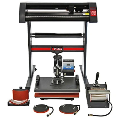 Image de PixMax Presse à Chaud Combo 5 en 1 &amp; Plotter de Découpe Vinyle