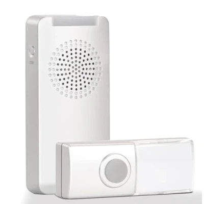 Image de Kit de carillon sans fil HX Walk, système HX, clip ceinture pour l&#039;utilisation mobile et signal d&#039;appel optique, en couleur argent