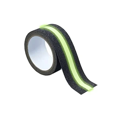 Image de Maximex Ruban adhésif anti dérapant 2en1 fluorescent découpable Noir